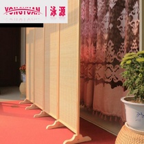 Outdoor balcony sunshade screen partition room tearoom fashion floor-standing wooden wall folding space saving household clothes change