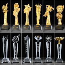 Trophy high-end atmosphere creative primary school students outstanding employees advanced personal commendation awards souvenirs