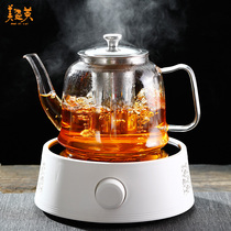 Teapot set home cooking teapot glass bubble teapot single pot tea water separation high temperature electric pottery stove tea set