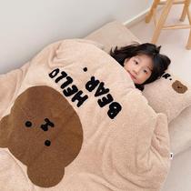 Naninstrumental Type A Kindergarten Quilt Three Sets Milk Suede Children Bedding babies in the garden to prepare for nap baby suede