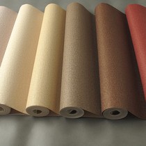 Linen solid color wallpaper living room bedroom hotel hotel plain beige brown burgundy cloth waterproof wallpaper