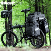 Rhinoceros Bandwagon Mountain Bike Bike Biking Large Capacity Long Distance Travel Three-in-one 75 Liters Shelving Bag Waterproof