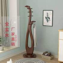 Solid wood coat rack single pole hanger floor bedroom hanger household simple clothes shelf creative hanger