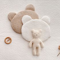 Quilted pillow newborn flat pillow ins Wind Korean baby breathable cotton rabbit bear baby pillow supplies