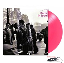 Spot Paris In Love Paris love song French sentiment Chanson pink color glue vinyl record LP