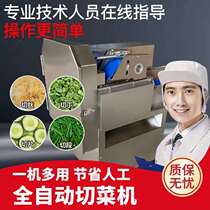 Vegetable cutting machine commercial canteen automatic multifunctional vegetable cutting artifact sliced shallot onion leek sauerkraut millet pepper