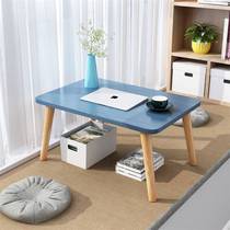 Floating window small table home window sill solid wood floor table bedroom sitting low table Kang table Japanese tatami small tea table table