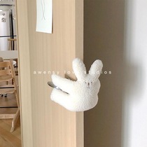 Awensy love baby childrens room ins anti-pinch hand door hanging safety door stop cute plush bear little rabbit
