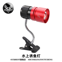 Aubertlet Lure light yellow light Freshwater Raft Fishing Light LED Water Seduces Lamppost Rod slightly lamp Fishing Fishing Light