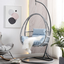 Hanging basket rattan chair hammock indoor household single double cradle chair hanging chair adult birds nest swing balcony European style collocation