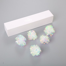 Loud Paper Teasing Cat Toy Plastic Ball Cat Self-Hi Instrumental Rainbow Colored Sounding Ball Pet Young Cat Kitty