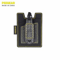 (PSIGEEAR) Caudura high strength composite fabric magic patch card with yellow black fit color RP017BY