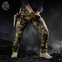 cqb spring summer outdoor camouflay tactical pants full terrain camouflay workwear pants comfort multi-pocket CP elastic tactical pants