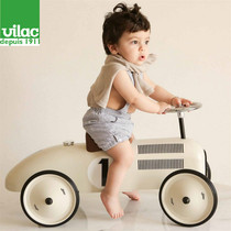 France Vilac Nordic Bobbi ins children's metal retro walker scooter twist car toy decoration