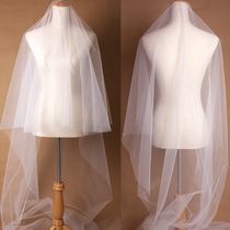 Studio bridal design yarn, hard yarn, 3M smooth edge plain veil, simple non decorative nude yarn