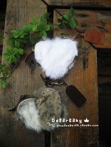 Clear Bunker Special Price Foreign Trade Grocery Rabbit Fur Genuine Leather Peach Heart Zero Wallet Cute Coin Bag Wallet Womens Bag