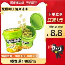 Green Arrow Mint Candy Crispy Soft Heart Lemon Flavor 80g Bottle Fresh Breath Gummy Kids Snacks