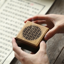 Dual-purpose mahogany incense holder pan incense burner aromatherapy solid wood pan incense burner home sandalwood stove