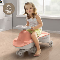 Beiyi childrens torsion car slipping car universal wheel anti-rollover 1-3-6 years old toy male and female baby Niu car