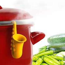 Little word 2007 European and American creative kitchen musical instrument modeling silicone pot cover overflow prevention device three colors optional