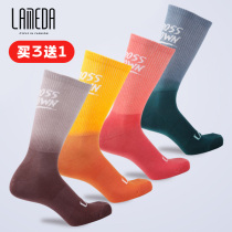 Lampada professional bicycle riding socks mens and womens bicycle reflective sports socks road mountain bike socks running