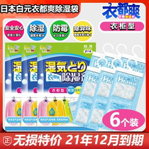 Bai Yuanyi Du Shuang hangable dehumidifier bag Clothing wardrobe dehumidifier Indoor mildew moisture absorption desiccant 6 pieces