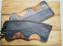 Leggings brand new Belgian military version blue gray canvas navy leggings leather copper 90s stock FN-ZM