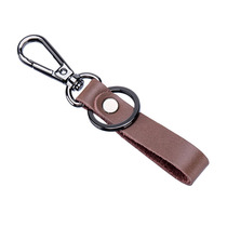 Genuine leather car key buckle men anti-throw high-end pendants handmade waist hanging men personality creative minimalist car key chain