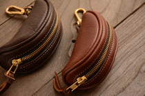 (limited-time) Italian Tuscany fall soft-planted tannic-head cow leather key bag