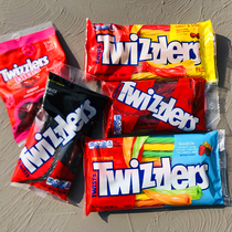 American Duozile Torque Sugar Low Fat Unpalatable Straw Sugar American TV Snack Twizzlers Twists