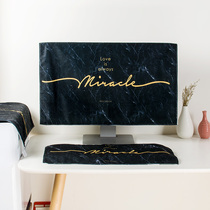 Fabric computer cover desktop home office all-in-one protective cover liquid curved screen crystal display cover cloth dust cover
