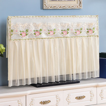 TV cover dust cover cover towel 43 inch 55 inch 50 inch 65 inch curved household hanging LCD TV cover cloth