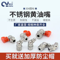 304 stainless steel butter nozzle head universal high pressure oil injection nozzle butter gun accessories car butter nozzle head