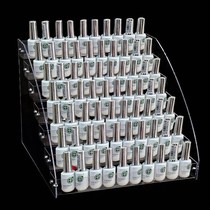   Plastic acrylic nail polish display stand Desktop nail art display stand Lipstick storage rack transparent nail polish rack