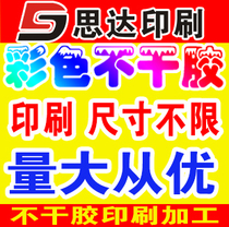 Color self-adhesive printing stickers Custom advertising stickers Custom plus plastic bottle labels Bottle stickers label processing