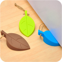Creative leaves silicone safety door stalls for children three-dimensional hanging windproof hand safety door card