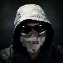 Outdoor double-belt half-face skeleton mask tactical iron mesh steel wire mesh protective mask field riding face helmet