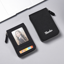 Canvas Card Bag Male Drivers License Wallet Document Integrated Bag Multi-Position Card Bag Woman Large Capacity Multifunction Bag