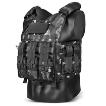 Steel plate load-bearing vest Tiger camouflage quick-release tactical load-bearing vest summer camouflage CS CS equipment vest vest