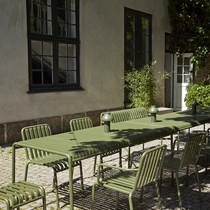 Simple Leisure outdoor table and chair outdoor courtyard table and chair three-piece set Iron color outdoor table and chair set combination