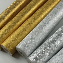 Gold foil silver foil waterproof wallpaper modern minimalist living room background wallpaper solid color ktv hotel tooling home decoration