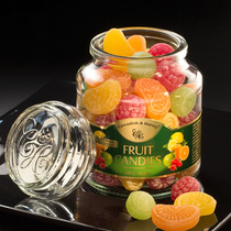 Germany imported Jiayun sugar mixed fruit flavor sugar Jiayunsi hard candy snack glass bottle 300g