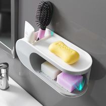 Soap box new Chinese style 2021 new creative hotel bathroom soap shelf with drain hole free hole