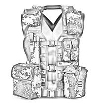 Outdoor vest vest carrying gear breathable vest lightweight camping combination combat vest