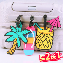 Luggage tags suitcases hang tags creative cartoons boarding passes luggage straps personalized tags pendants check-in tags