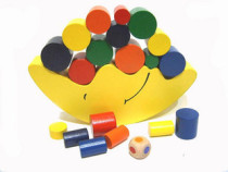 Educational toys wooden toys moon balance game swing frame Moon balance frame moon sky frame