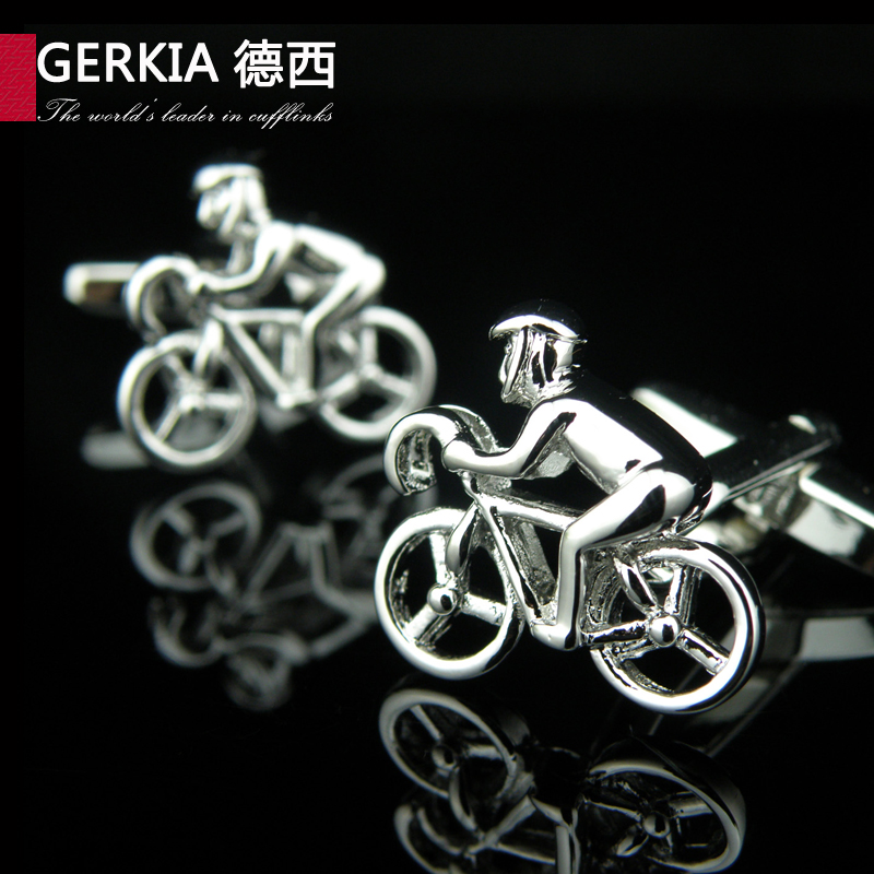 Gerkia德西法式男士衬衫 单车衬衣 珐琅袖扣G6255