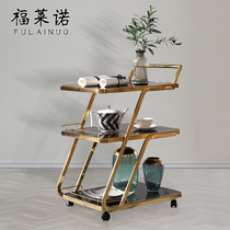 Light luxury dining car trolley hotel commercial wine home restaurant modern simple mobile delivery tea trolley