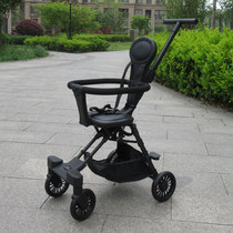 Sliding baby artifact Walking baby car foldable simple baby baby stroller Four-wheeled stroller Lightweight ultra-small stroller