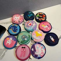 Fashion Cartoon Cute Zero Money Bag Diving Fabric Coins Earbuter Wire Bag Charging Wire Small Containing Bag Key Bag